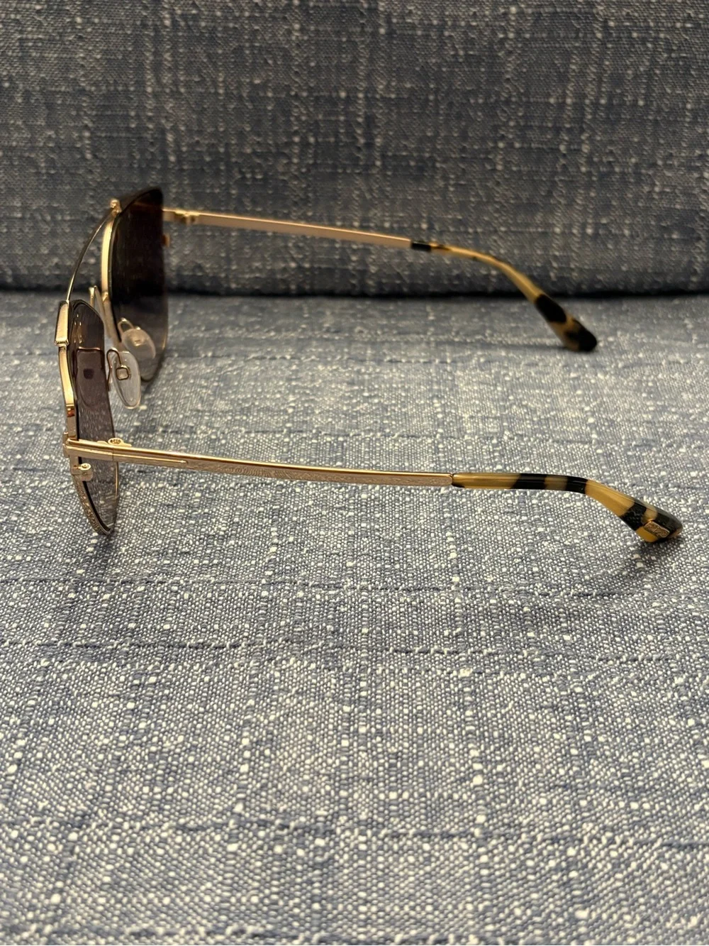 Tom Ford Jacquelyn Gold Frame Cat Eye Sunglasses with Gray Lenses